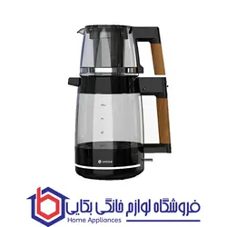 قیمت ، خرید چای ساز شیشه ای اسنوا سری Lux مدل STM-GS1650BK - فروشگاه لوازم خانگی بکایی