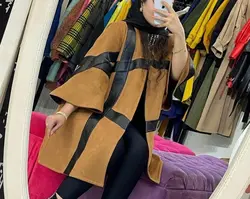 پالتو سوئیت چرم دوزی کوتاه