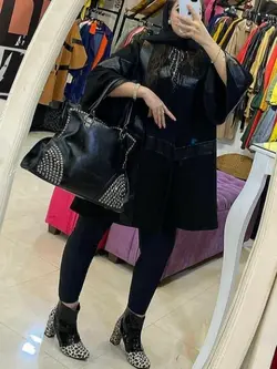 پالتو سوئیت چرم دوزی کوتاه