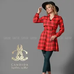 مانتو مازراتی کمرکش چاپی