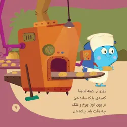زوزو می گه چه کار کنیم/تنور و نون خوش مزه نانوا داره نون می پزه