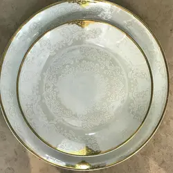 سرویس ۸۷ پارچه ۱۲ نفره چینی  لورین مروارید طلایی