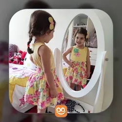 آینه اتاق کودک مدل قدی
