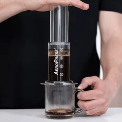 قهوه‌ساز اروپرس AeroPress Clear | تاکسی قهوه | مرجع تخصصی مقایسه و خرید قهوه