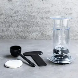 قهوه‌ساز اروپرس AeroPress Clear | تاکسی قهوه | مرجع تخصصی مقایسه و خرید قهوه