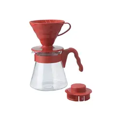 ست دم‌آوری V60 هاریو سایز 2 (قرمزرنگ) مدل VCSD-02