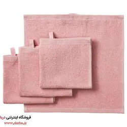 حوله ایکیا مدل KORNAN بسته چهار تائی صورتی