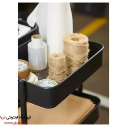 ترولی ایکیا مدل RASKOG رنگ مشکی