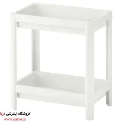 شلف ۲ طبقه حمام ایکیا مدل VESKEN رنگ سفید