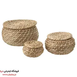 ست سبد حصیری ایکیا مدل FRYKEN