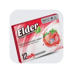 آبنبات اكالیپتوس با طعم توت فرنگی جعبه مقوايي 12 عددي