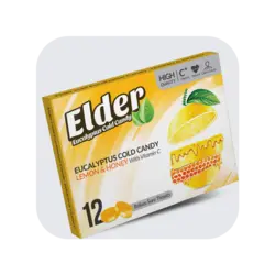 آبنبات اكالیپتوس با طعم لیمو جعبه مقوايي 12 عددي