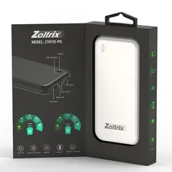 پاور بانک Zoltrix ZX810-PQ با ظرفیت 10000mAh