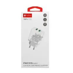شارژر دیواری دو پورت 2.4 آمپر پرووان مدل PWC515(CH04) - فروشگاه اینترنتی دهکده استور