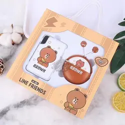 پک هدیه پاوربانک و هندزفری فانتزی طرح حیوانات