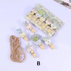 گیره چوبی طرح کاکتوس - فروشگاه اینترنتی دهکده استور