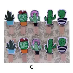 گیره چوبی طرح کاکتوس - فروشگاه اینترنتی دهکده استور