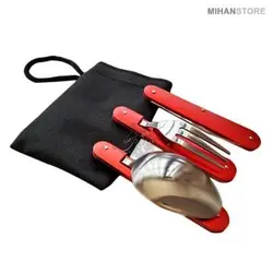 مجموعه قاشق، چنگال و چاقو 5 کاره مسافرتی - فروشگاه اینترنتی دهکده استور