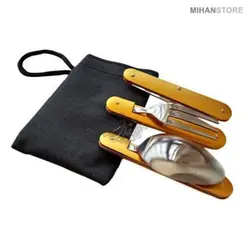 مجموعه قاشق، چنگال و چاقو 5 کاره مسافرتی - فروشگاه اینترنتی دهکده استور