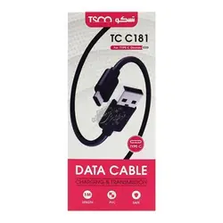 کابل شارژ و دیتا تایپ سی تسکو TC C181 - فروشگاه اینترنتی دهکده استور