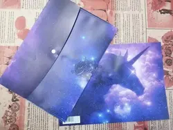 پوشه دکمه دار A4 طرح تک شاخ - فروشگاه اینترنتی دهکده استور