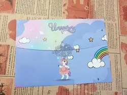 پوشه دکمه دار A4 طرح یونیکورن - فروشگاه اینترنتی دهکده استور