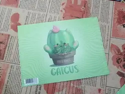 پوشه دکمه دار A4 طرح کاکتوس - فروشگاه اینترنتی دهکده استور