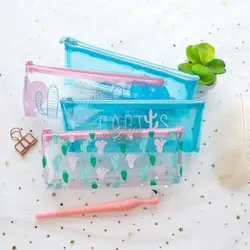 جامدادی شفاف طرح کاکتوس - فروشگاه اینترنتی دهکده استور