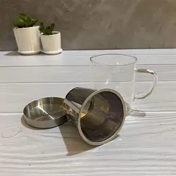 لیوان دمنوش مخزن استیل کد ۳۳۱۰۰۲