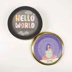 گاهنگار بارداری و نوزاد همراه با استیکر رنگ آمیزی بارداری