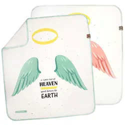 زیرانداز تعویض نوزاد طرح بال فرشته