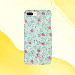 قاب کوتیس (360 درجه) طرح زمینه سبز آبی گل بابونه برای آیفون – iphone 6 / 6s