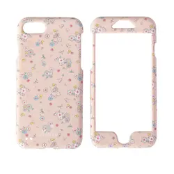 قاب کوتیس (360 درجه) طرح زمینه گلبهی گلگلی برای آیفون – iphone 6 plus / 6s plus