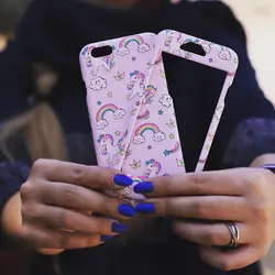 قاب کوتیس (360 درجه) طرح یونیکورن یاسی برای آیفون – iphone 6 / 6s