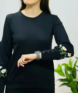 بلوز استین دکمه دار هلیا