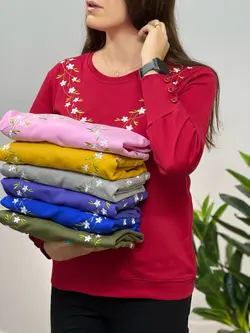 بلوز آستین دکمه دار مانا