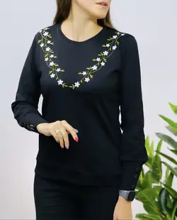 بلوز آستین دکمه دار مانا