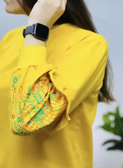 بلوز آستین چیندار مگنولیا