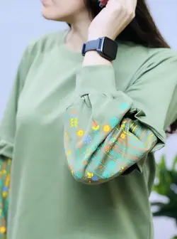 بلوز آستین چیندار مگنولیا