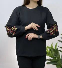 بلوز آستین چیندار پامچال