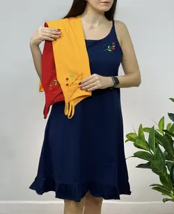 پیراهن گلدوزی ترنم