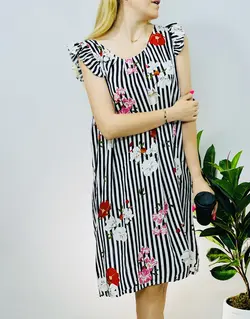 پیراهن چیندار نخی