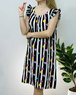 پیراهن چیندار نخی