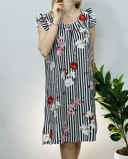 پیراهن چیندار نخی