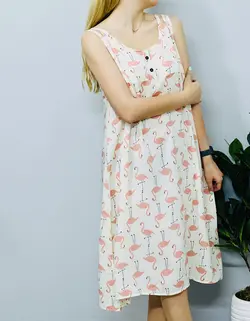 پیراهن نخی مدل نوژان