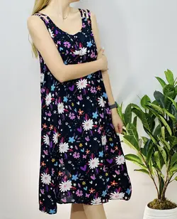 پیراهن نخی مدل نوژان