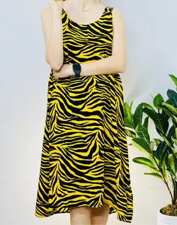 پیراهن نخی مدل نوژان