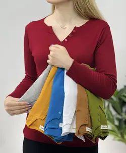 بلوز یقه دلبری