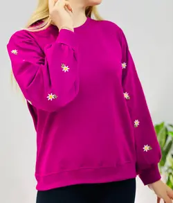 بلوز آستین پفی بابونه