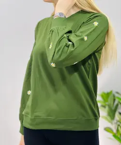 بلوز آستین پفی بابونه